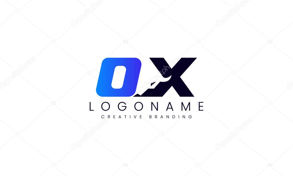 Minimalist OX Logo for Branding and Identity.