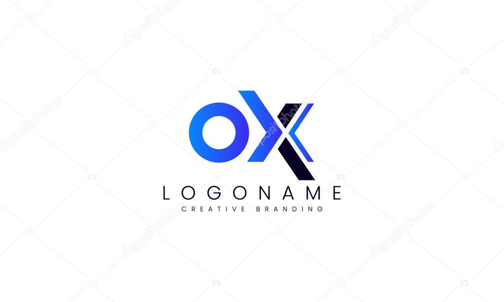 Minimalist OX Logo for Branding and Identity.