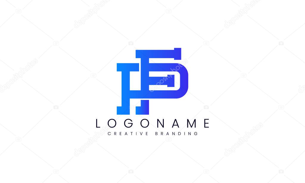 Minimalist PF Logo for Branding and Identity.