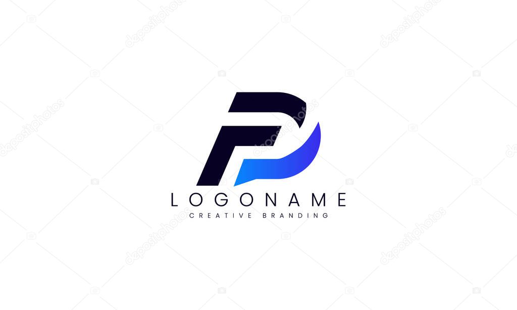 Minimalist PF Logo for Branding and Identity.