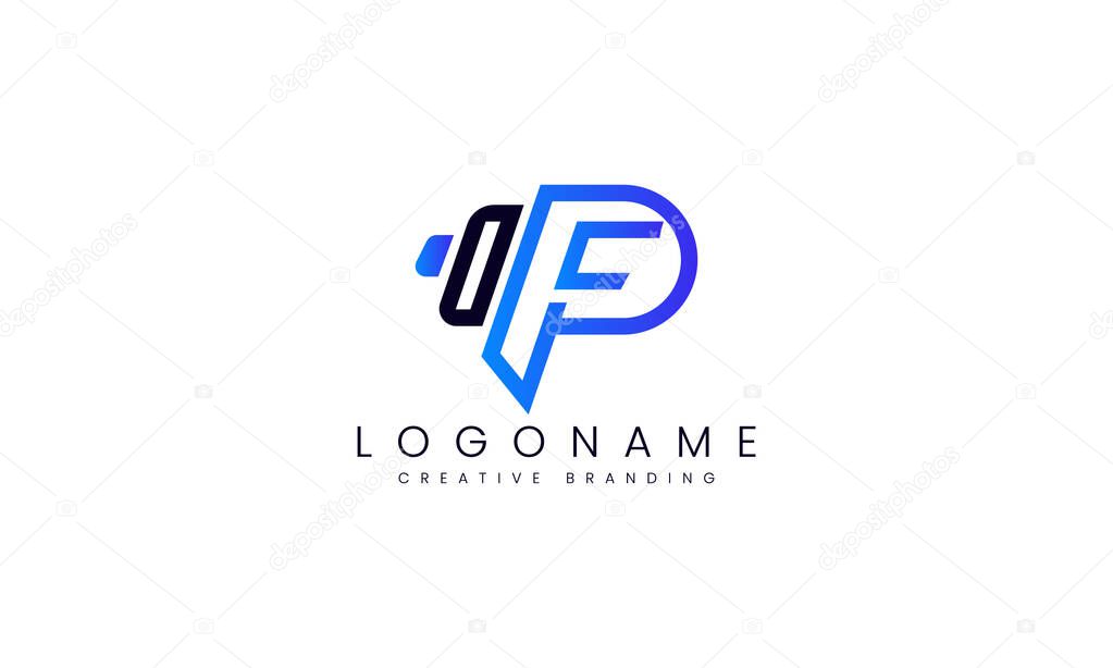 Minimalist PF Logo for Branding and Identity.