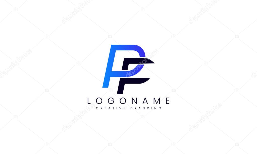 Minimalist PF Logo for Branding and Identity.