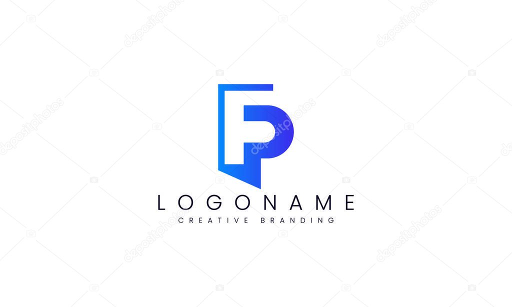 Minimalist PF Logo for Branding and Identity.