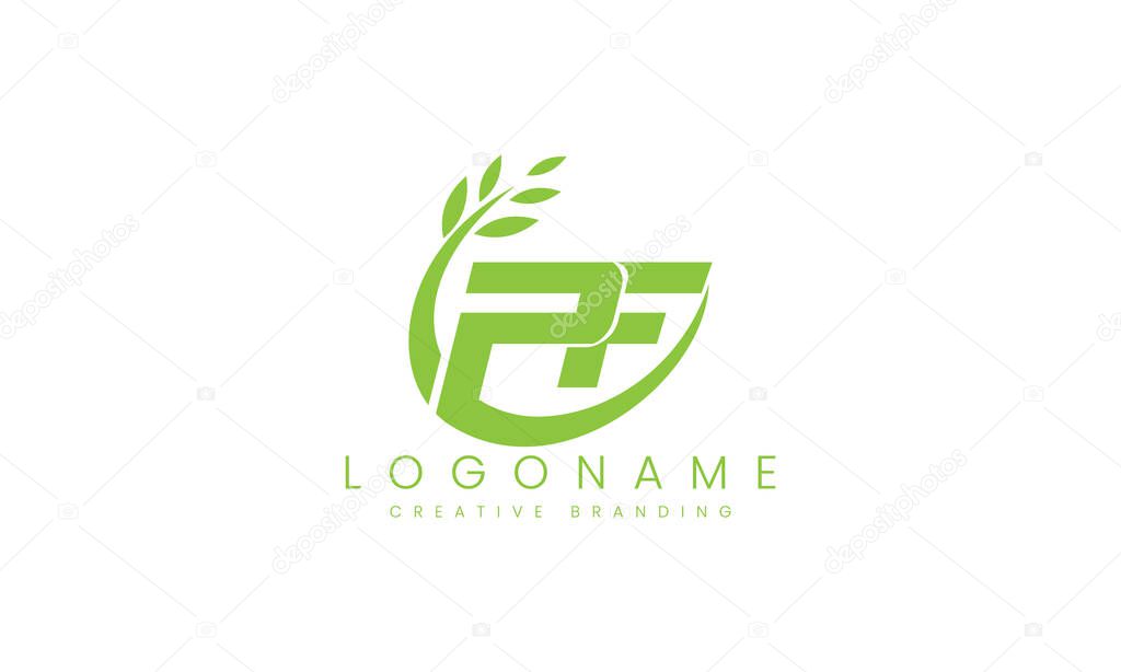 Minimalist PF Logo for Branding and Identity.
