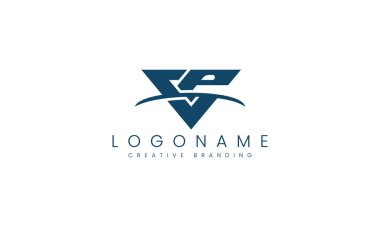 Minimalist VP Logo for Branding and Identity. clipart svg vector 
