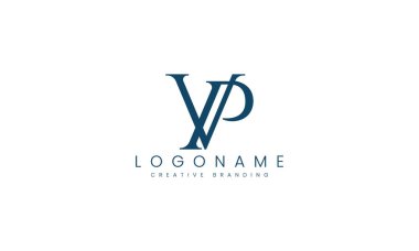 Minimalist VP Logo for Branding and Identity. clipart svg vector 