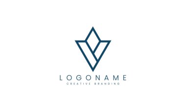 Minimalist VP Logo for Branding and Identity. clipart svg vector 