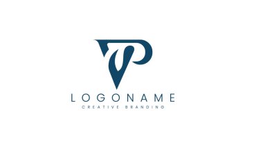 Minimalist VP Logo for Branding and Identity. clipart svg vector 