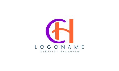 Minimalist CH Logo for Branding and Identity. clipart svg vector 