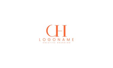 Minimalist CH Logo for Branding and Identity. clipart svg vector 