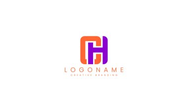 Minimalist CH Logo for Branding and Identity. clipart svg vector 