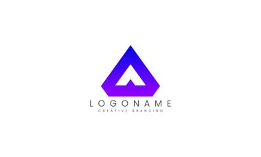 Markalaşma ve Kimlik İçin Minimalist A Logosu.