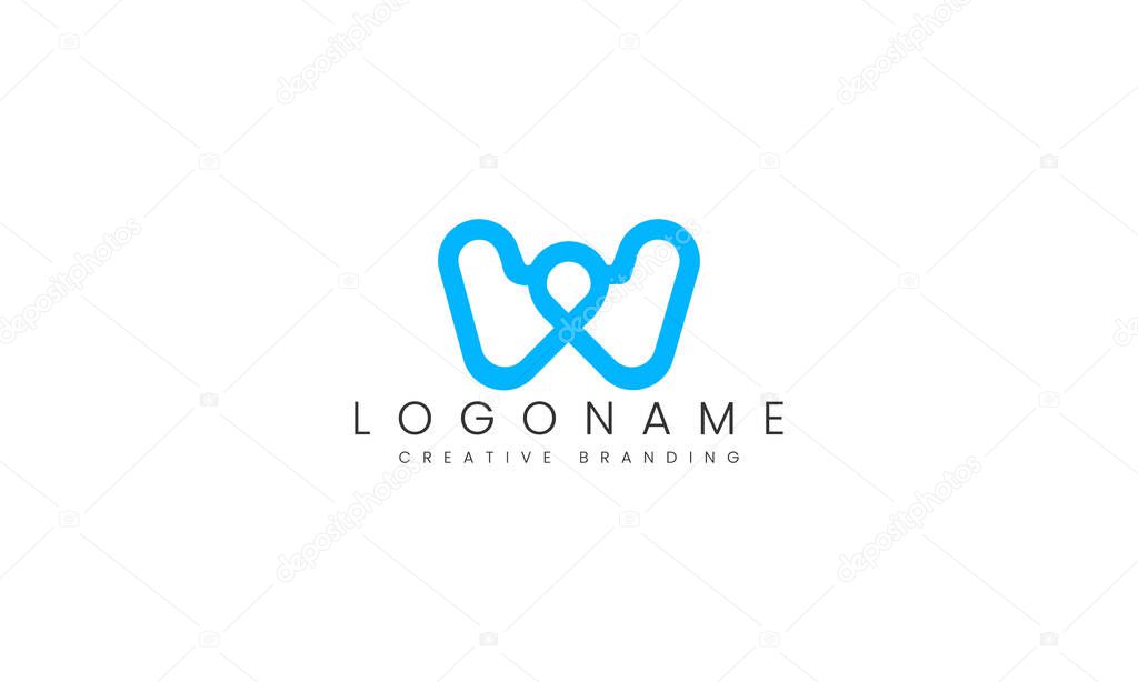 Minimalist W Logo for Branding and Identity.