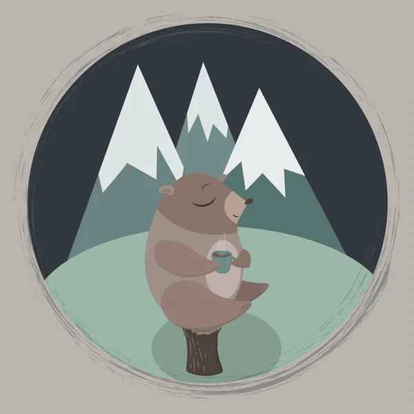 Bear in mountains — Stock Photo, Image