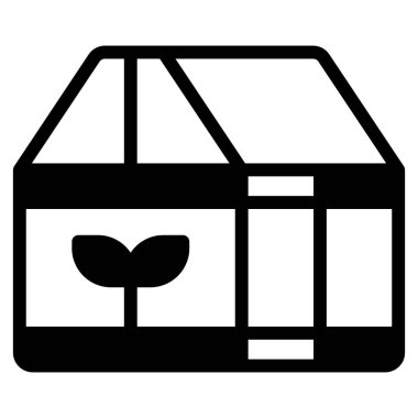 Simple vector illustration of an eco-friendly cloth bag icon.