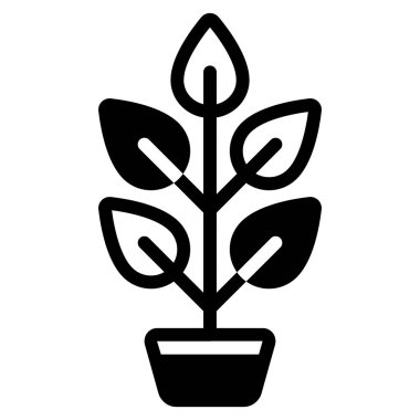 Simple vector illustration of an eco-friendly cloth bag icon.