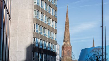 Coventry Skyline soğuk bir sonbahar gününde, Coventry Batı Midlands, İngiltere, Kasım 2025. 
