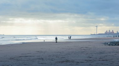 Everchanging Kambois Plajı, Kambois, Northumberland, Şubat 2026