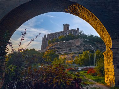 Baslica de Santa Maria de la Seu, Manresa, Katalonya, İspanya 28 Eylül 2025