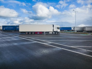 Marijampol, Litvanya 'da tek kamyon 2025 Ekim' inde