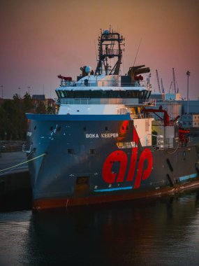 BOKA KEEPER açık deniz gemisi Matosinhos limanına yanaştı, Porto 3 Ağustos 2025