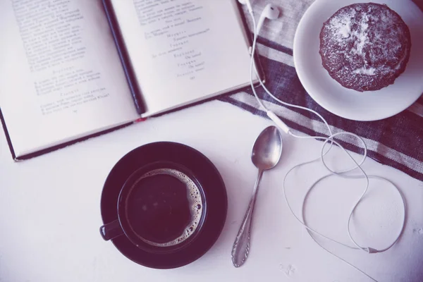 Tazza di caffè forte nero — Foto Stock