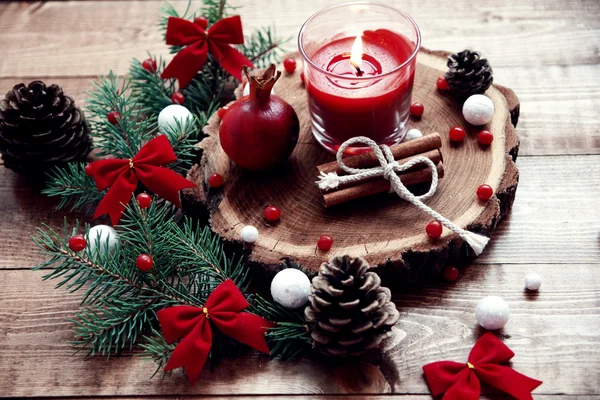 Christmas table decoration — Stock Photo, Image