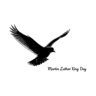 Kurdeleli kartal silueti.