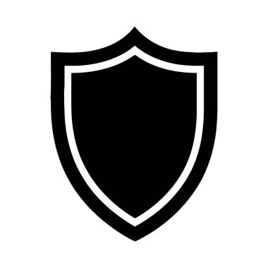 kalkan ikon vektör illüstrasyonu