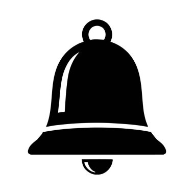 Çan düz simgesi, vektör illüstrasyonu