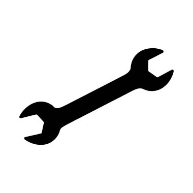 Beyaz arka plan üzerinde Wrench kutsal kişilerin resmi. Vektör çizim.