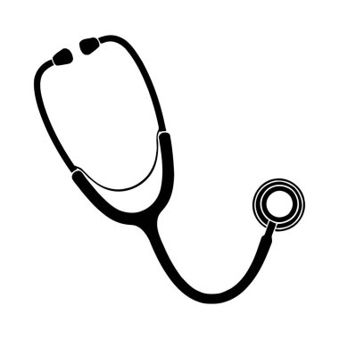 steteskop simgesi, vektör, illüstrasyon