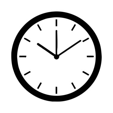 Saat simgesi. vektör tasarımı