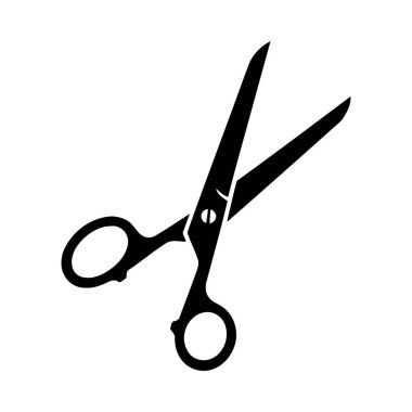 makas simgesi beyaz arka plan üzerinde