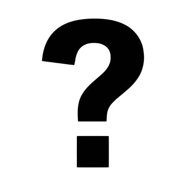 Soru işareti vektör illüstrasyonu