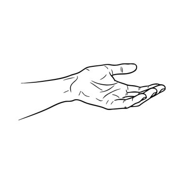 Beyaz arkaplanda açık el çizgisi olan vektör tasarımı. Çeşitli uygulamalar için uygun ölçeklenebilir tasarım.