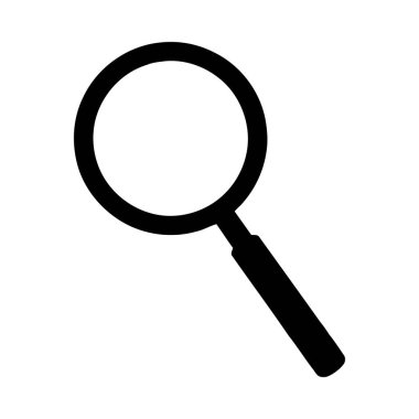 Büyütme cam simgesi vektörü