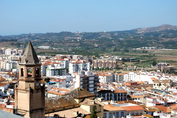 Vyvýšené pohled na město Velez Malaga. — Stock fotografie