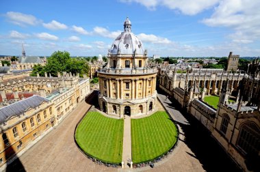 Elevated view of Radcliffe Camera, Oxford. clipart