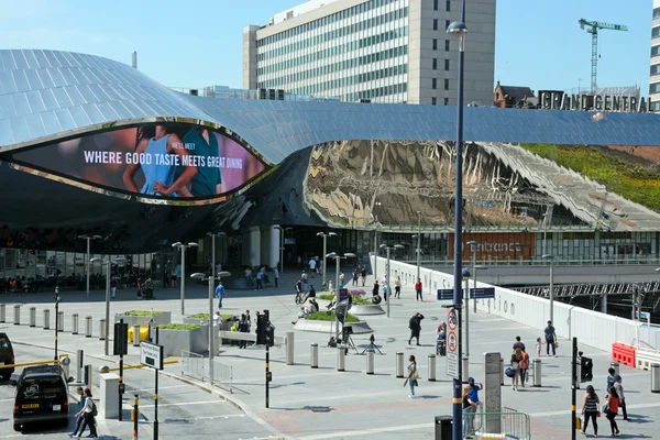 Entrada para a estação ferroviária de New Street, Birmingham . — Fotografia de Stock