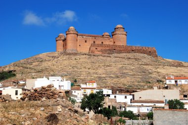 La Calahorra kale ve şehir, İspanya.