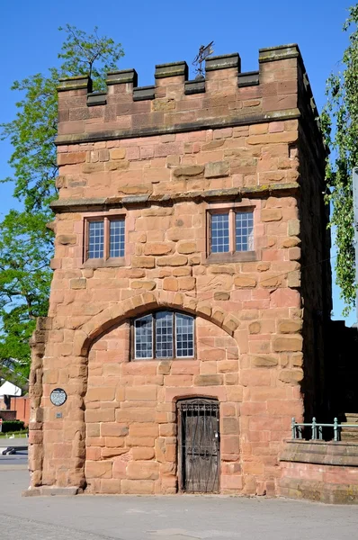 Vista de Swanswell Gate, que outrora fazia parte da muralha da cidade, Coventry ,. — Fotografia de Stock