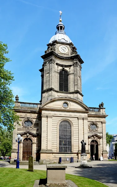 Veduta della Cattedrale di St Philips e del campanile, Birmingham . — Foto Stock