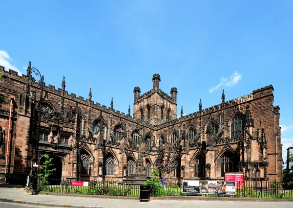 Iglesia Catedral de Cristo y la Santísima Virgen María Frente Sur, Chester . — Foto de Stock