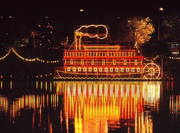 Walsall Arboretum annual illuminations display, Walsall.