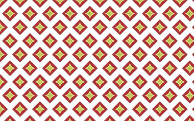 Geometrik şekilli kusursuz desen vektör çizimi