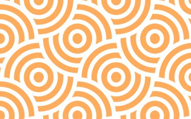 Minimal Circle Çizgisi Deseni Tekrarlayan Vektör Arkaplanı