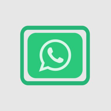 akıllı telefon simgesi vektörü yeşil, yuvarlak logo arka planında izole edildi