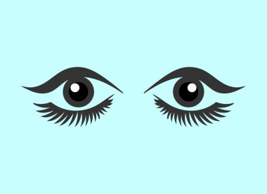 Göz vektör simgesi. düz illüstrasyon izole ve grafik tasarımı.