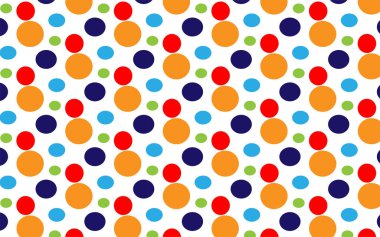 Daireler ve noktalarla renksiz desen